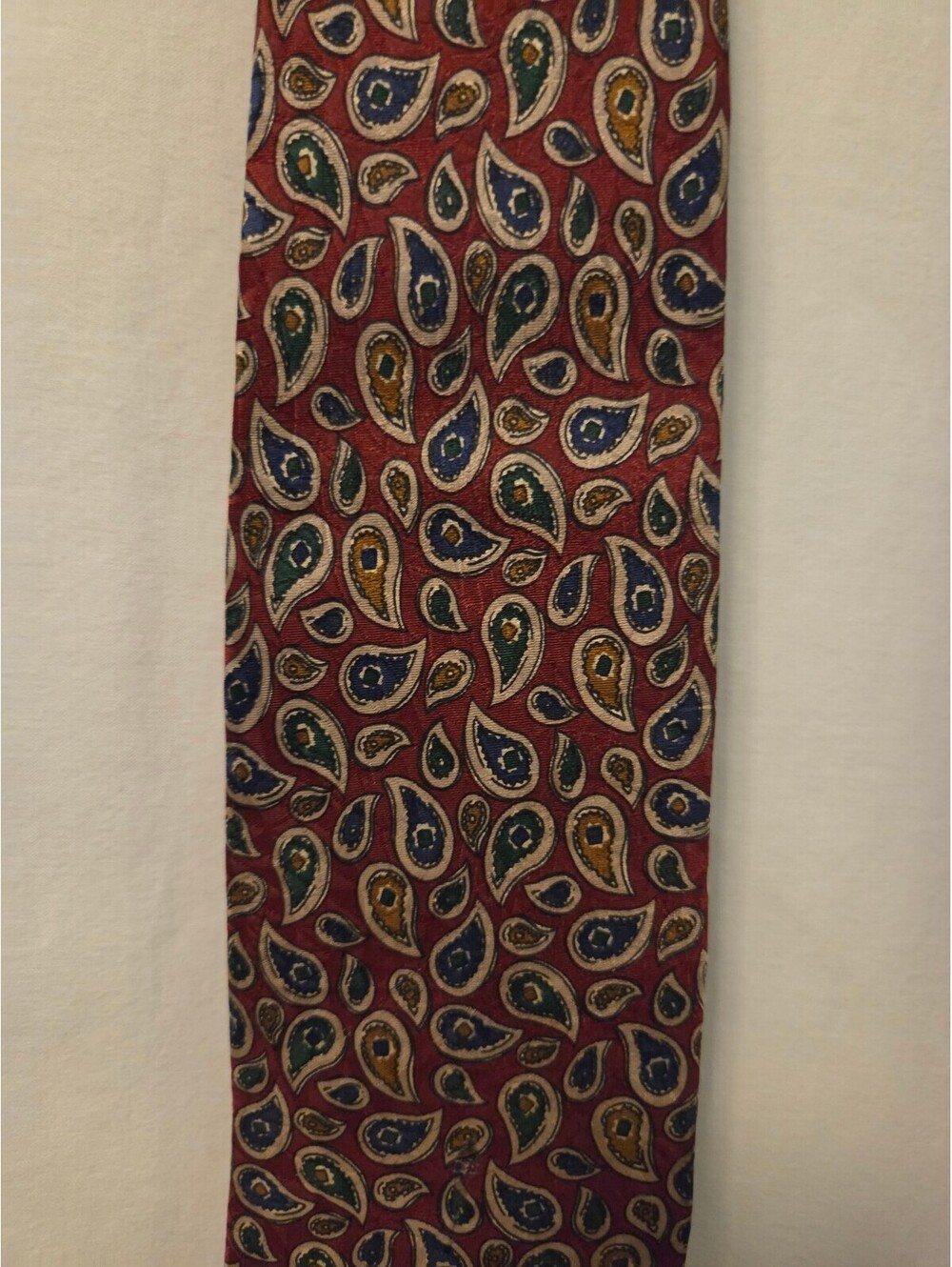 Ferrell Reed for Schriver's Silk Paisley Tie Made in Italy and Handcrafted in US